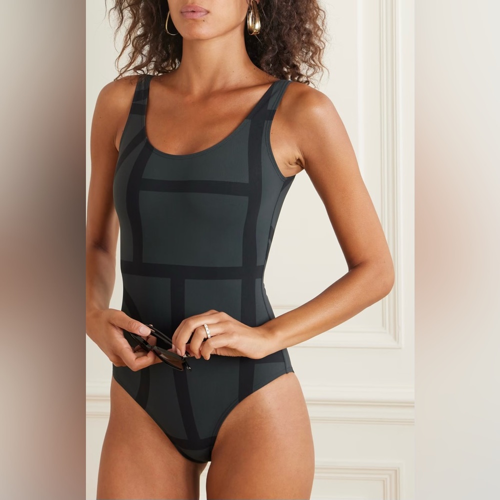 Toteme Monogram printed recycled swimsuit NWOT